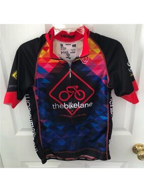 Women's Cycling Jersey Size 2XL VERGE Sport Bold Collection Rainbow Rainbow Zip